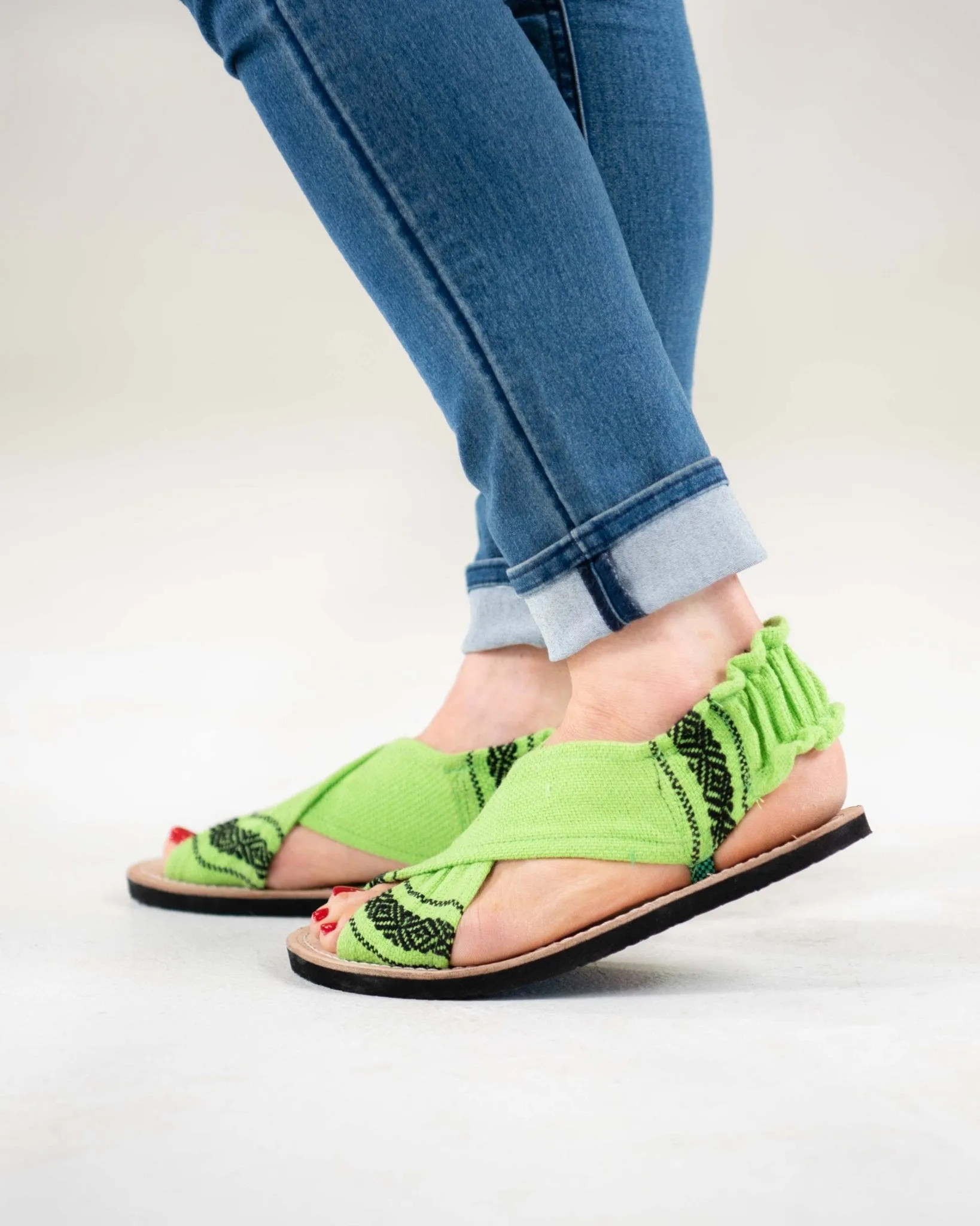 Lime Gladiator Sandals