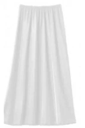 Long White Half Slip - 38 Inch