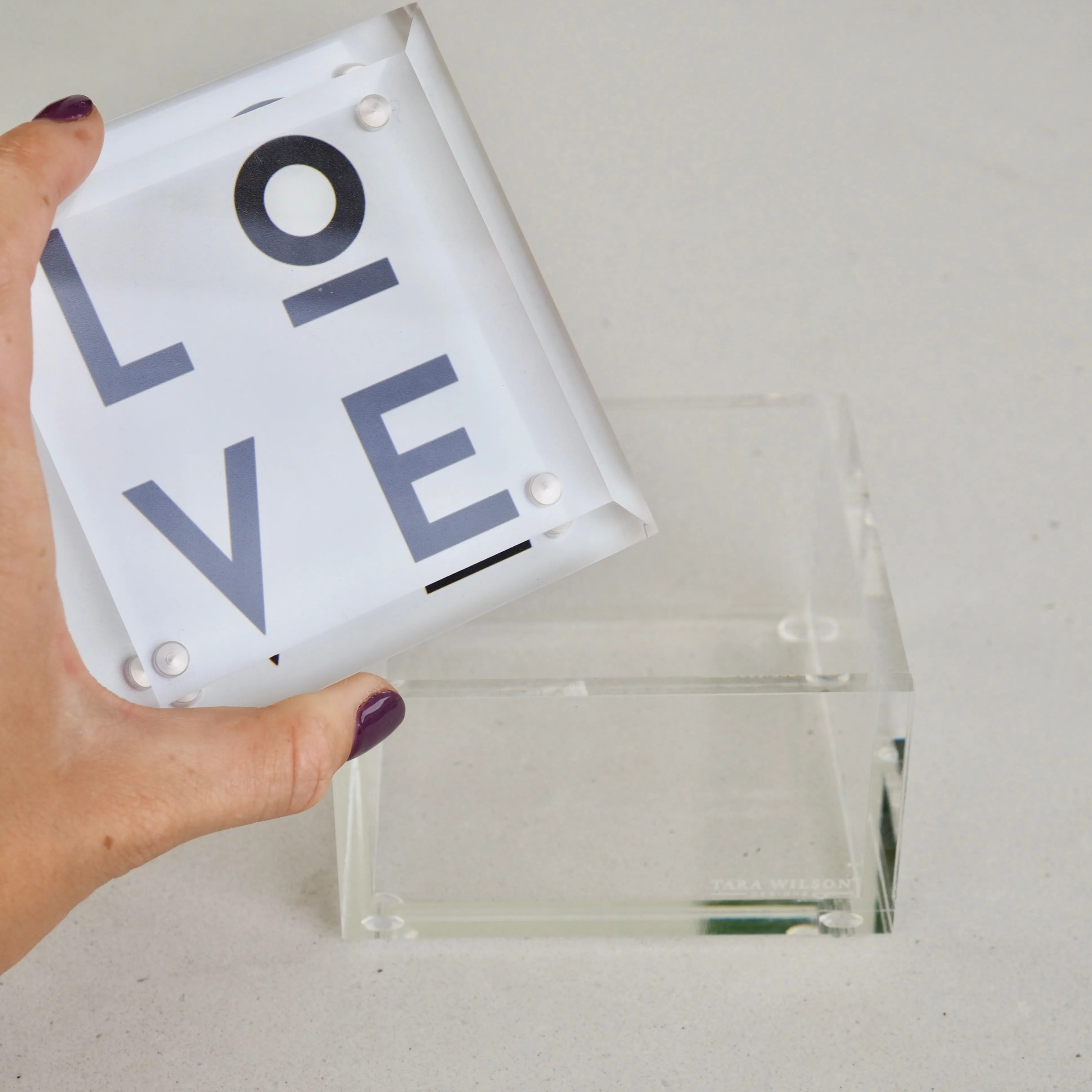 Lucite Box for Love