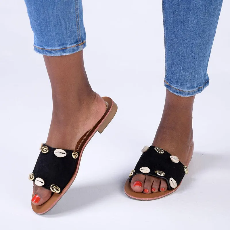 Madison Cassandra Black Sandals