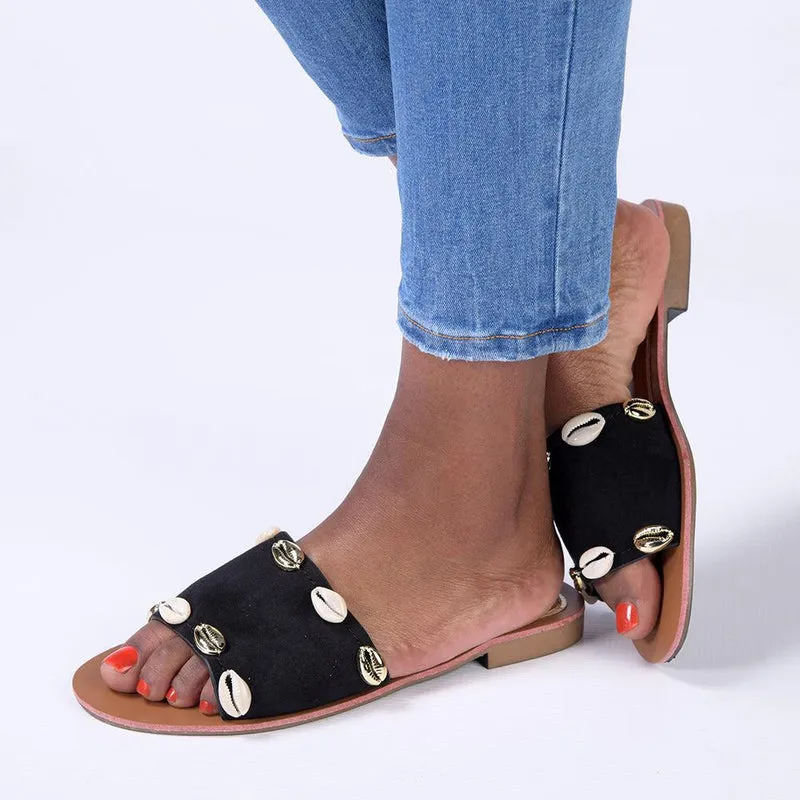 Madison Cassandra Black Sandals