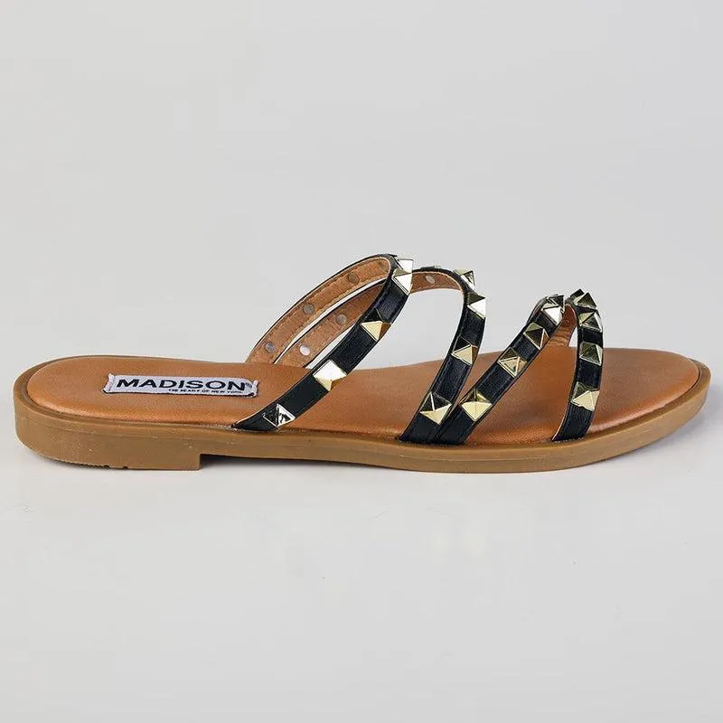 Madison Marian Black Studded Sandal