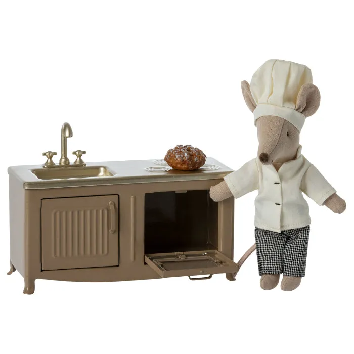 Maileg Miniature Mouse Toy Kitchen - Light Brown