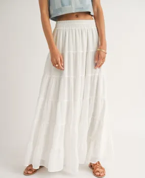 Maxi Skirt with Coastal Tiered Design