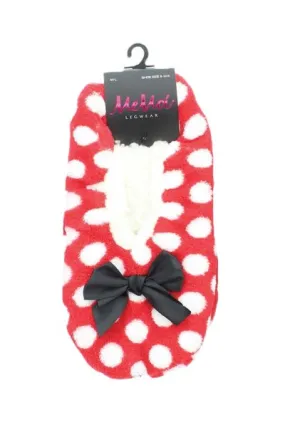 MeMoi Polka Fluff Low Cut Slippers