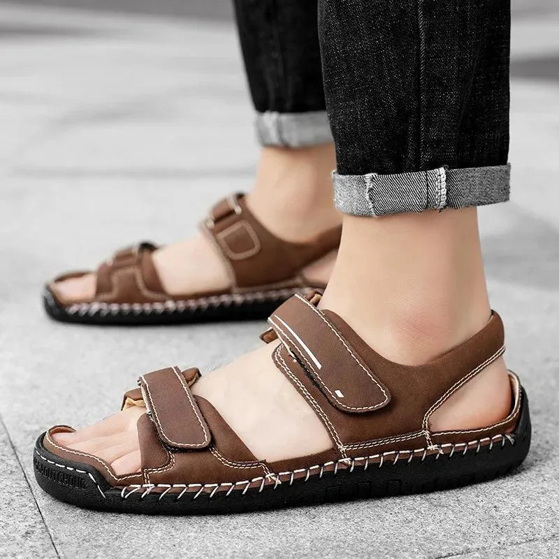 Men's Gladiator Leather Sandals - Casual Shoes | FZ148 Collection