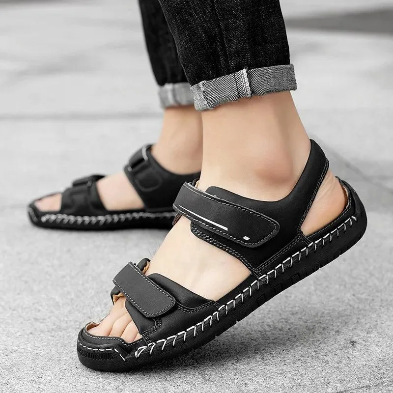 Men's Gladiator Leather Sandals - Casual Shoes | FZ148 Collection