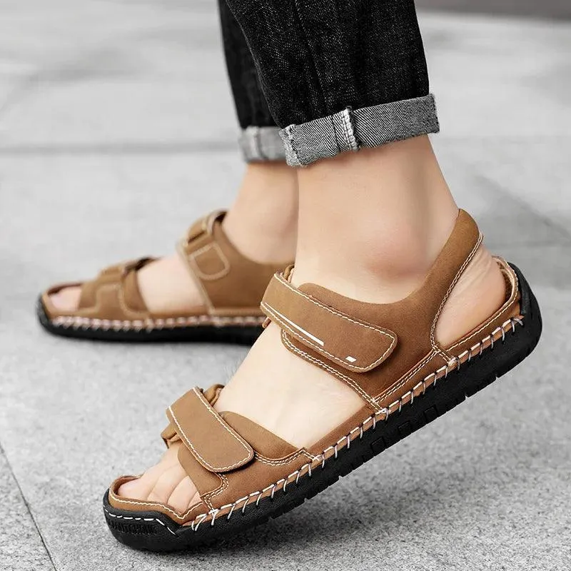 Men's Gladiator Leather Sandals - Casual Shoes | FZ148 Collection