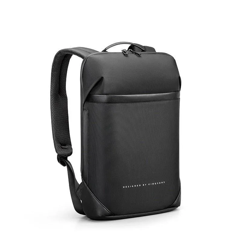 Modern Slim Laptop Backpack - Black Unisex Design - MWUCBZXC11