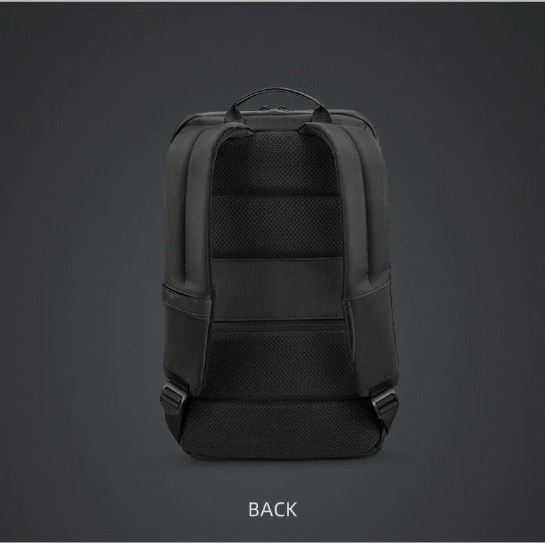 Modern Slim Laptop Backpack - Black Unisex Design - MWUCBZXC11