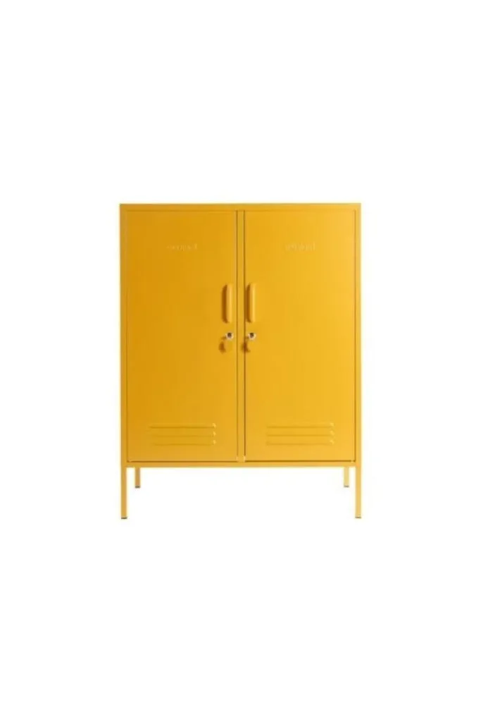 Mustard Made - Midi Storage Cabinet in Mustard Yellow