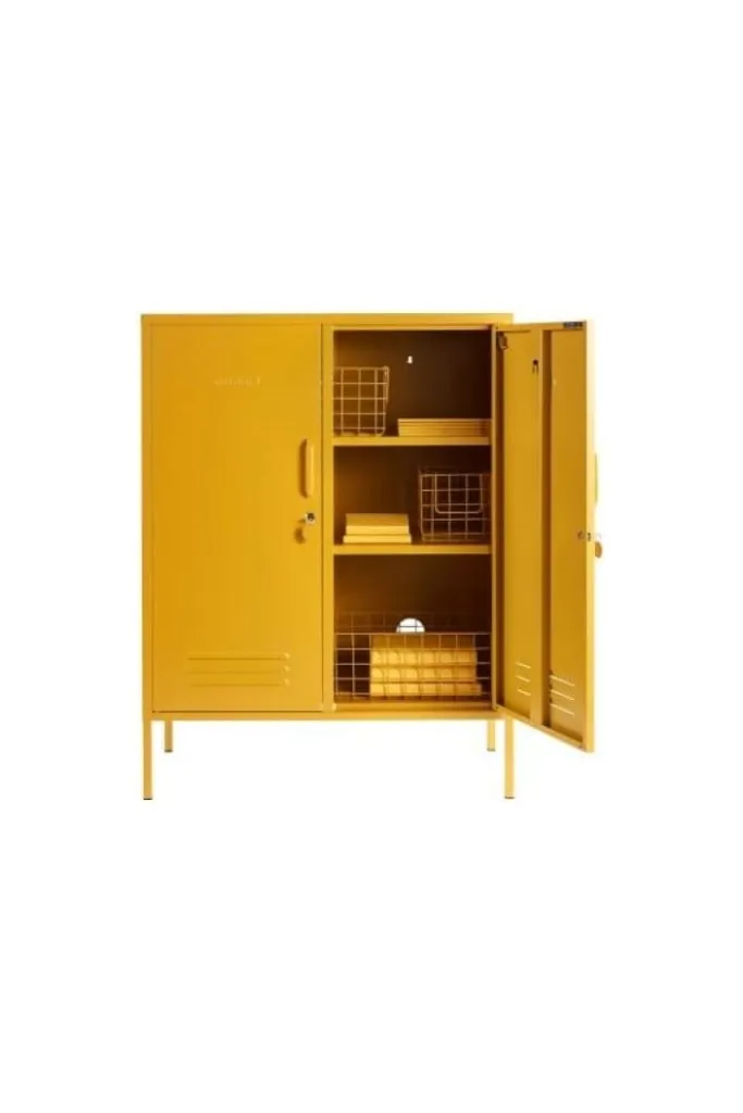 Mustard Made - Midi Storage Cabinet in Mustard Yellow