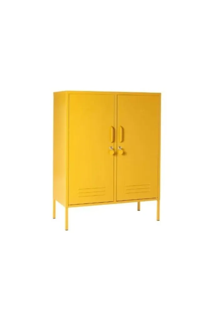 Mustard Made - Midi Storage Cabinet in Mustard Yellow