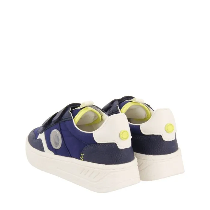 NAVY BLUE RETRO STYLE SNEAKERS WITH COLOR DETAILS FOR GIRLS AND BOYS WELAKA