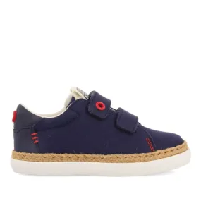 NAVY BLUE SNEAKERS WITH RAFFIA DETAIL AND COLOR ACCENTS FOR BOYS AND GIRLS VIERA