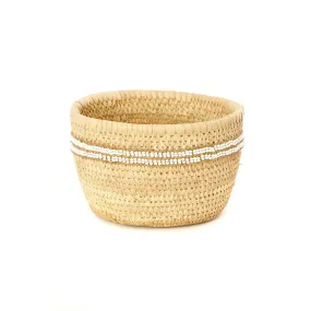 Ngurunit Camel Milking Baskets with White Beaded Stripes