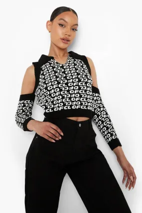 Offcl Cut Out Cold Shoulder Sweater