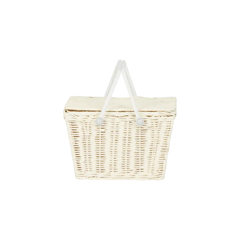 Olli Ella Piki Basket - Chalk: Stylish and Practical Storage Solution