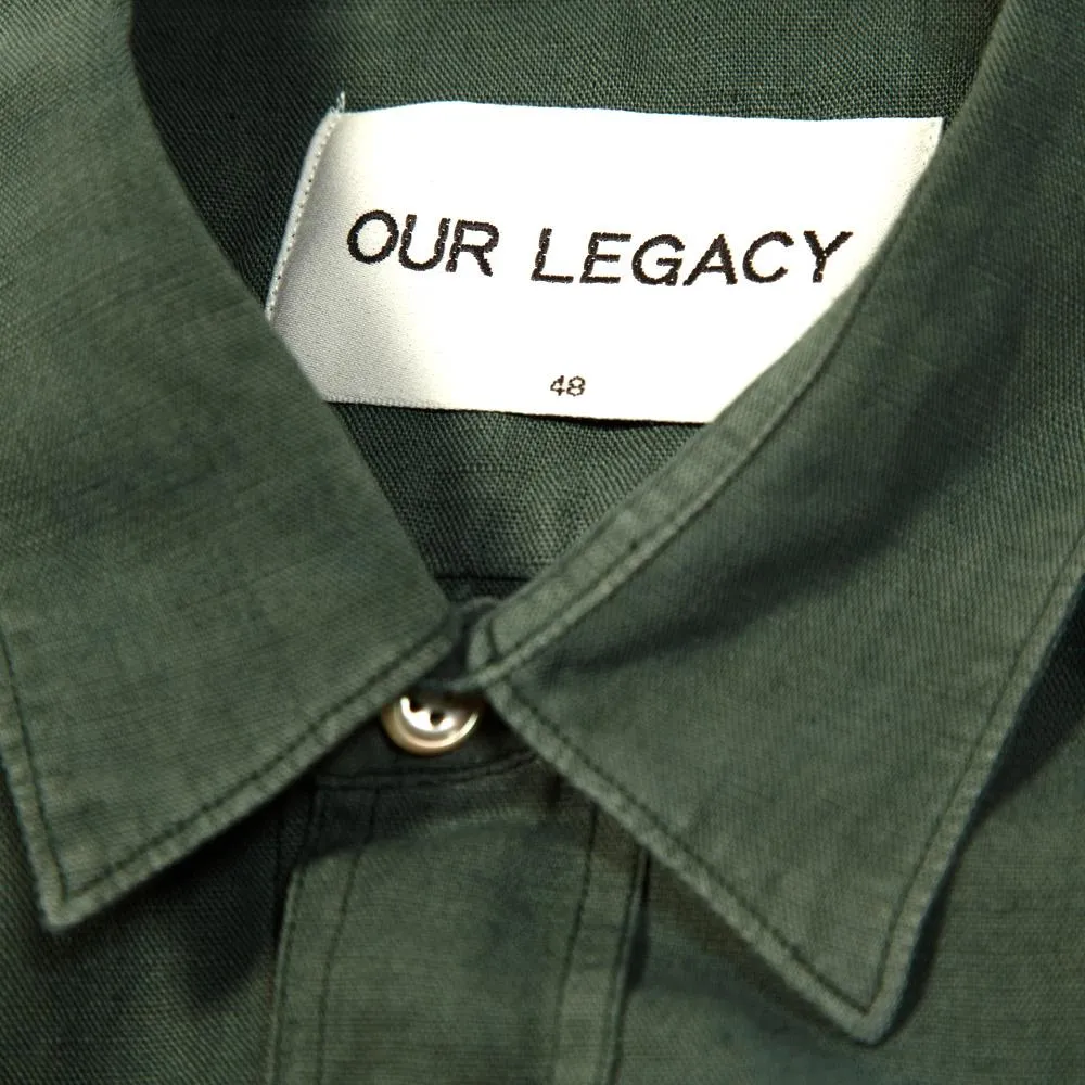 Our Legacy Classic ShirtBottle Green Vegetable Dye