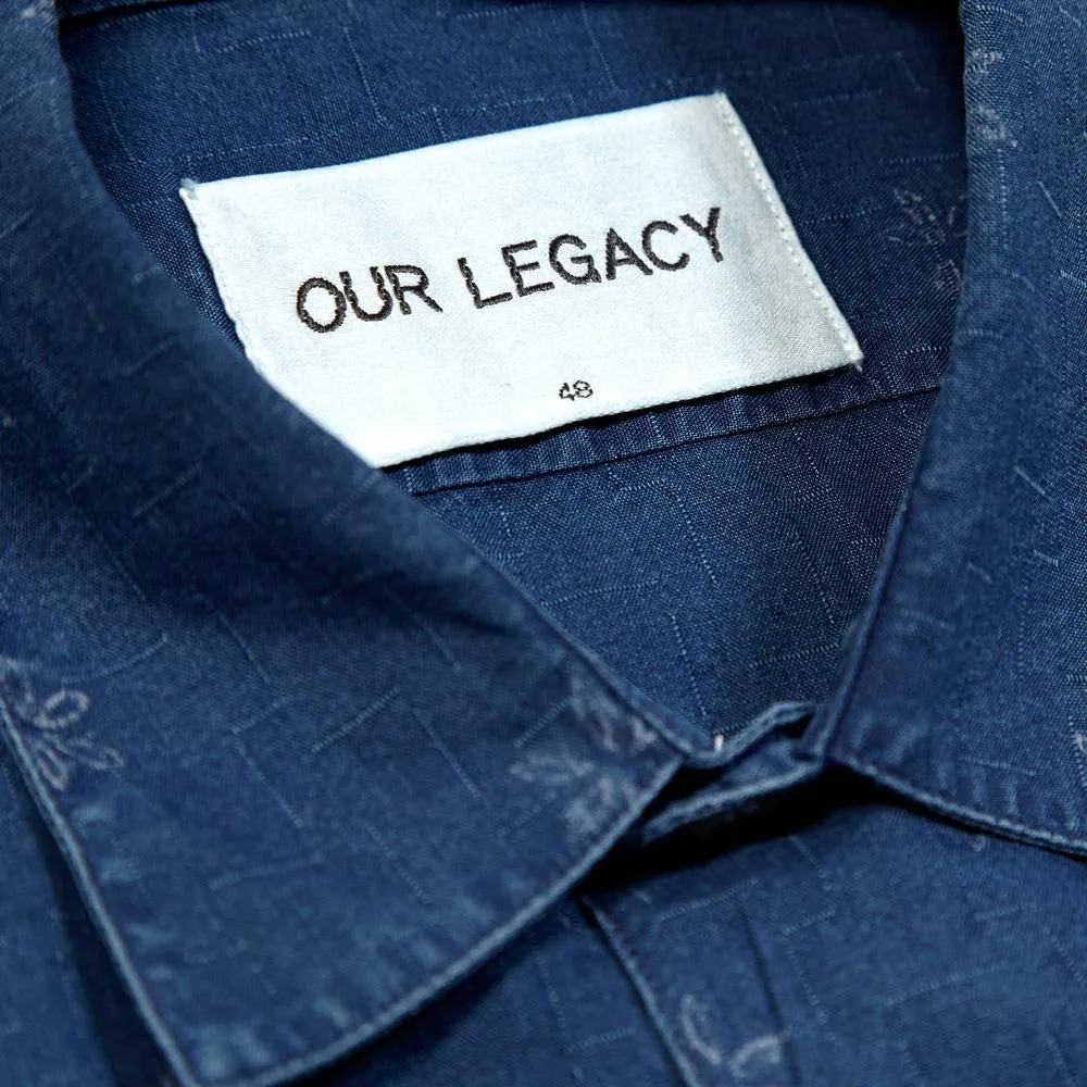 Our Legacy Fine Over ShirtIndigo Flowers Tie Dye