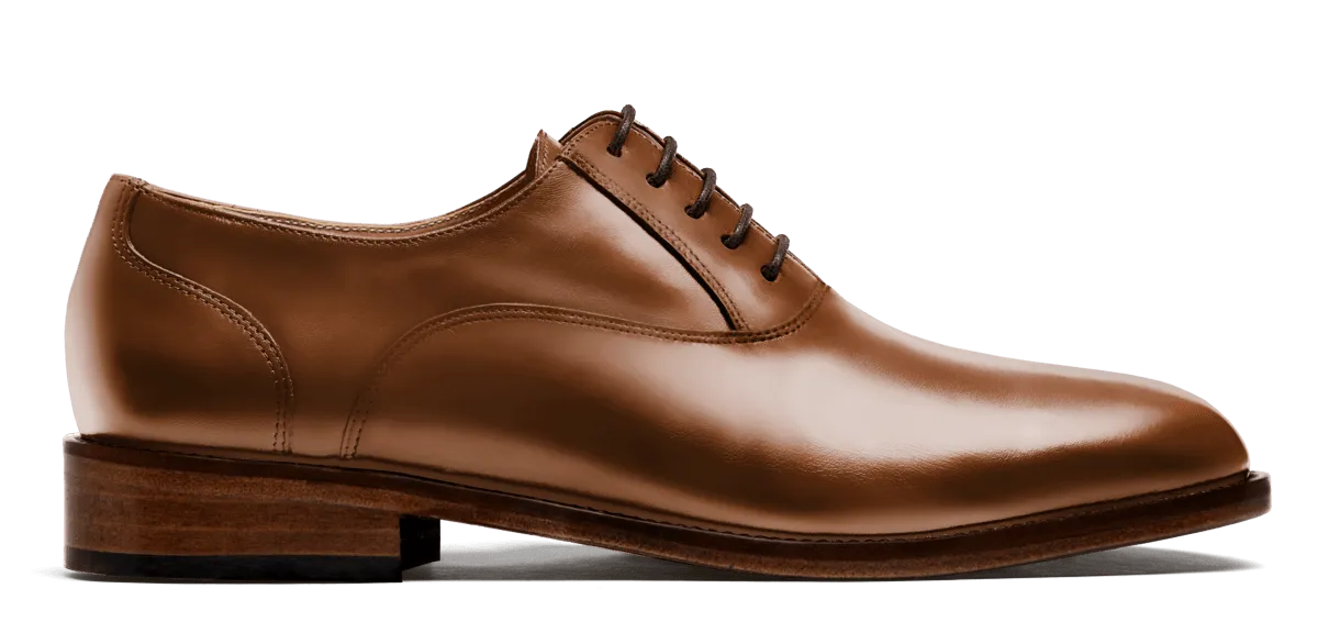  Oxfords en florentic y serraje marrón