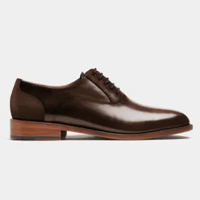  Oxfords en florentic y serraje marrón