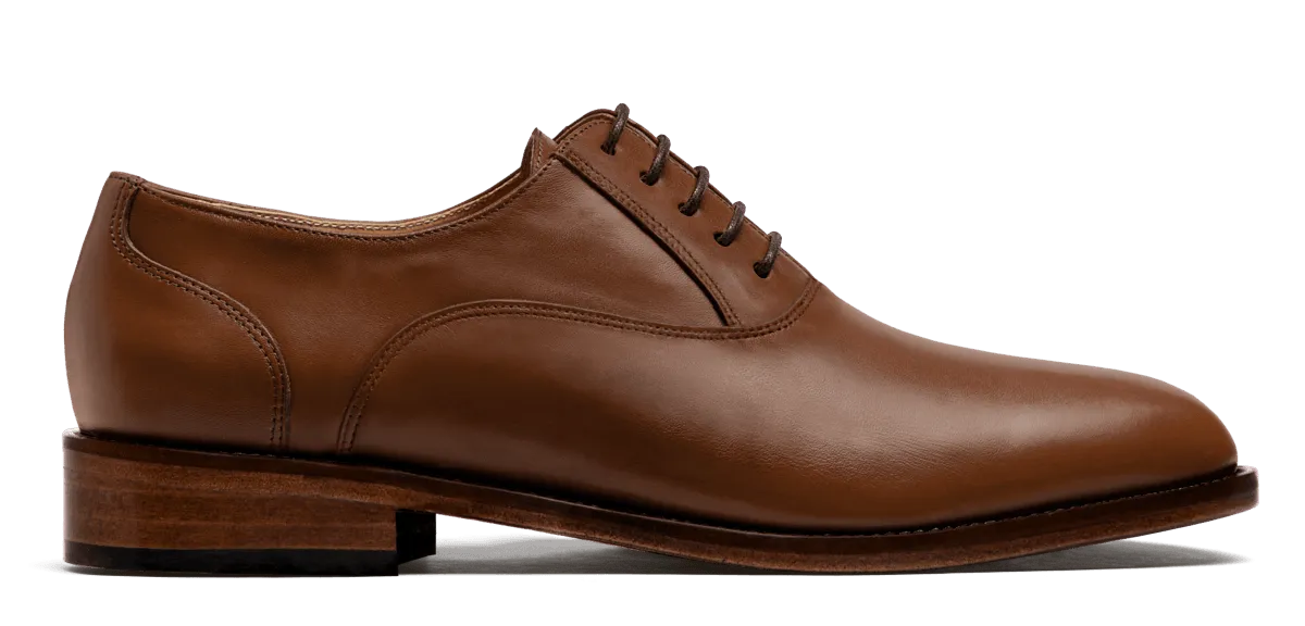  Oxfords en piel marrón