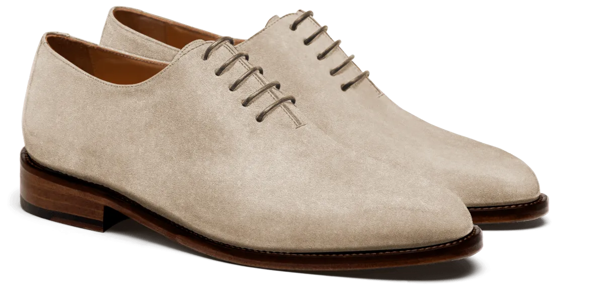  Oxfords Enterizos en serraje beige