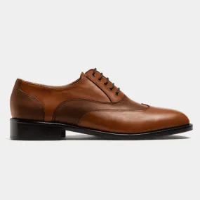  Oxfords Pala Vega en piel marrón