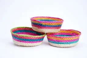 Palm Straw Baskets - Natural Handwoven Basket Collection for Stylish Storage