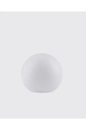 Papaya - Large White Round Solar Led Lamp for Villa