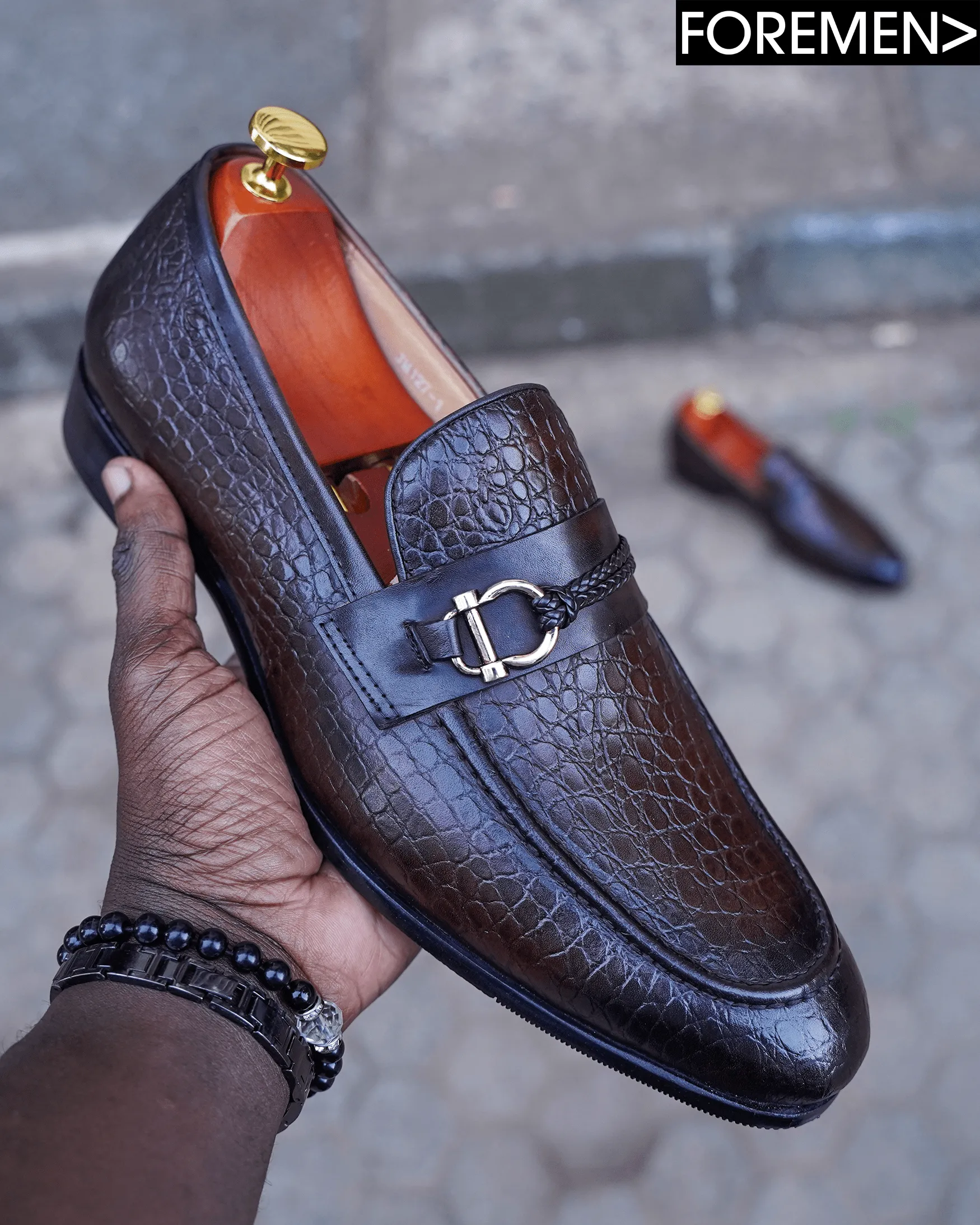 Parisian Oak Brown Leather Loafers