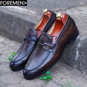 Parisian Oak Brown Leather Loafers