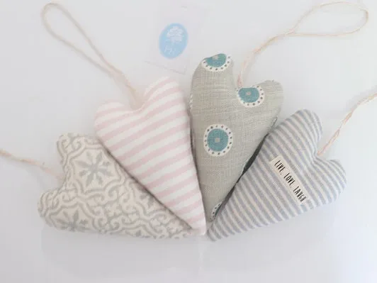 Pastel Hanging Hearts