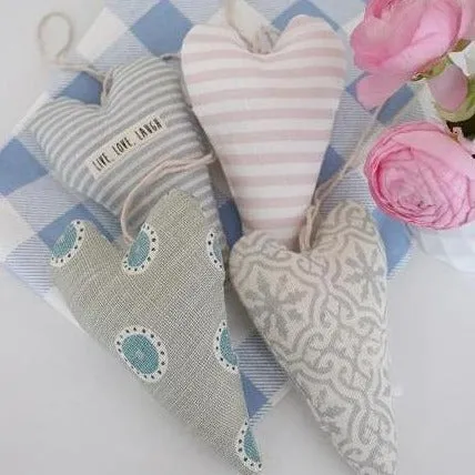 Pastel Hanging Hearts