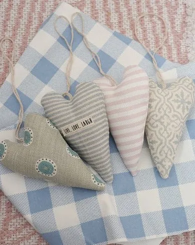 Pastel Hanging Hearts