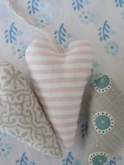 Pastel Hanging Hearts