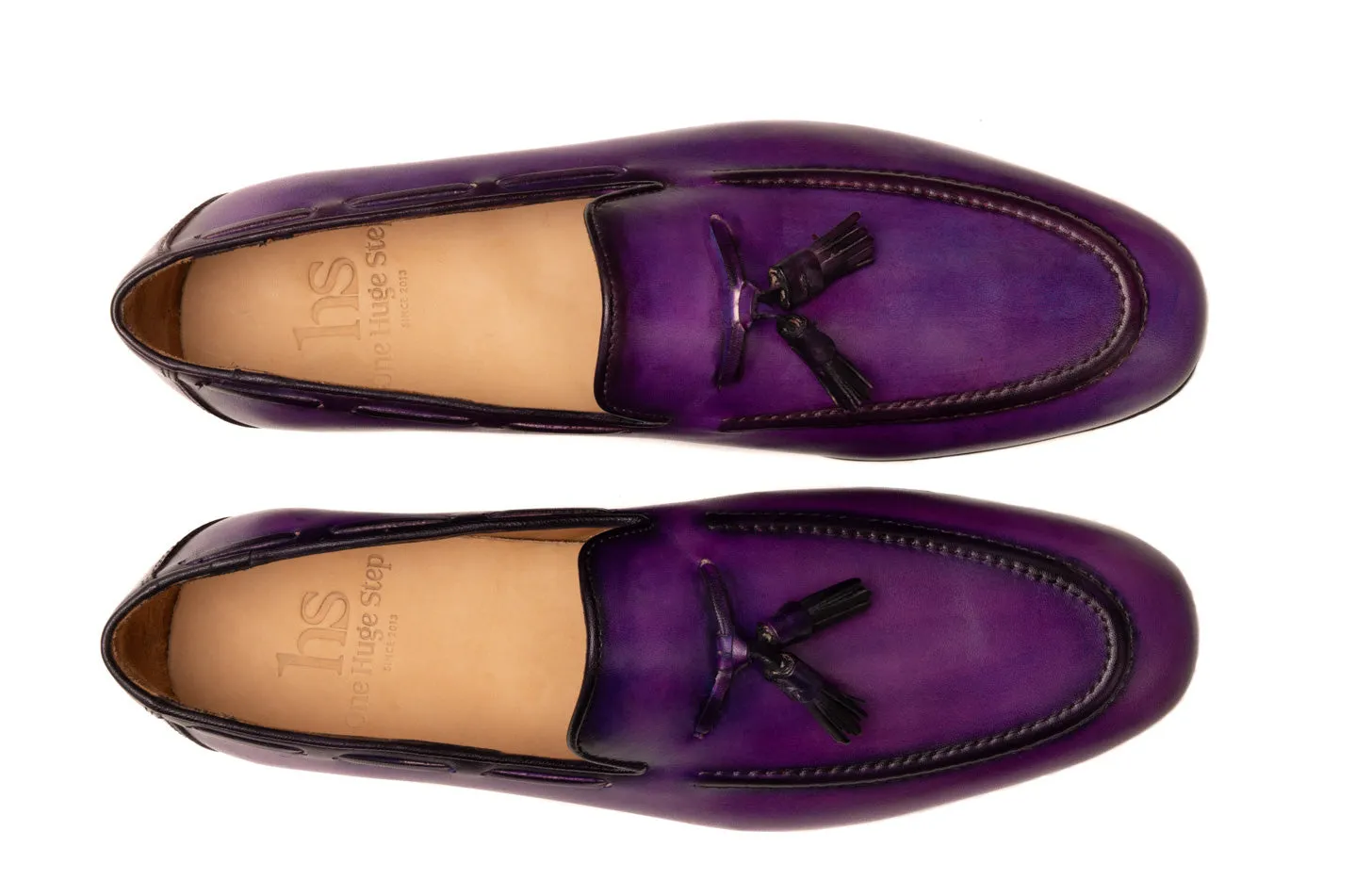 Patina Tassel Loafer cord stitch vamp