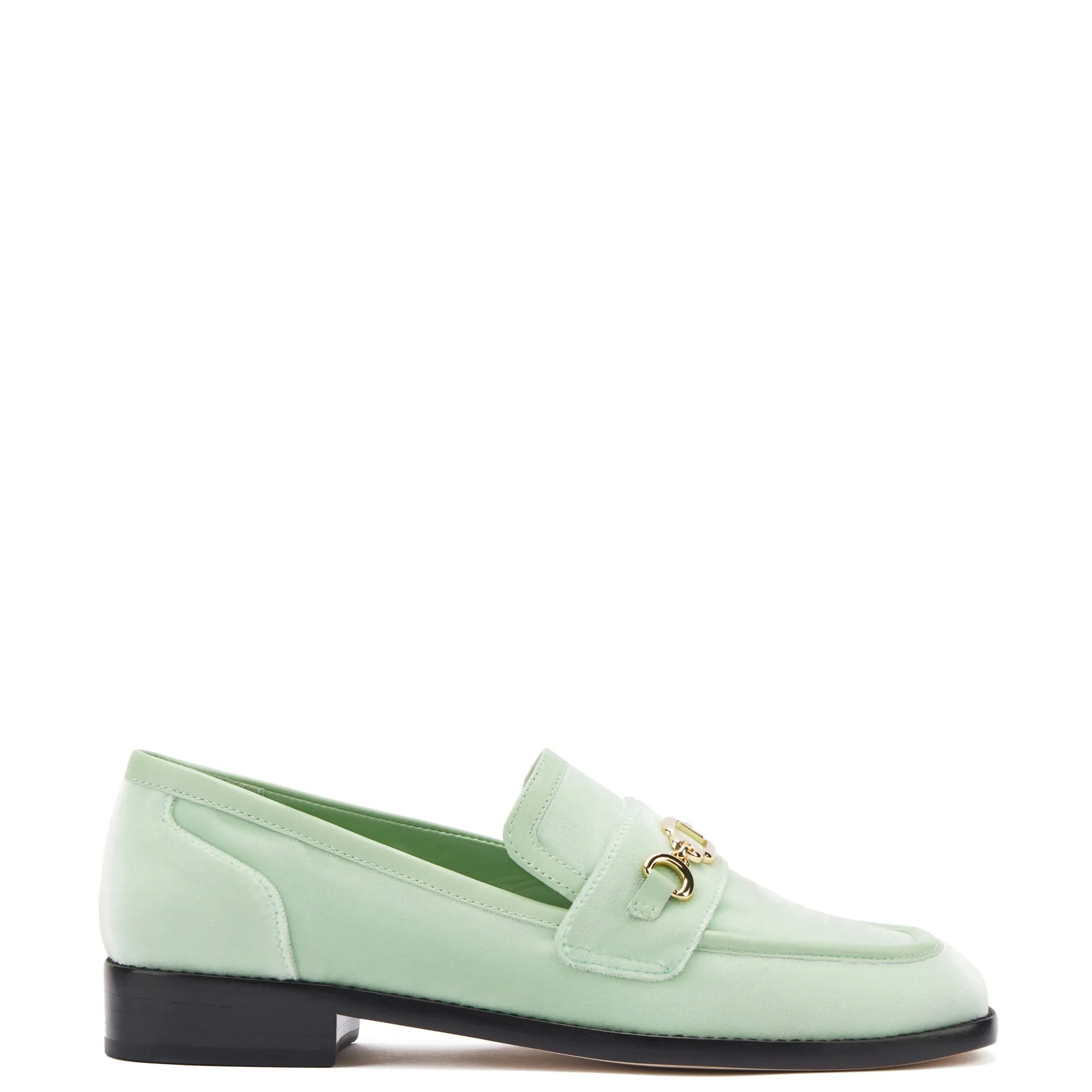 Patricia Loafer - Mint Green Velvet - Buy Now