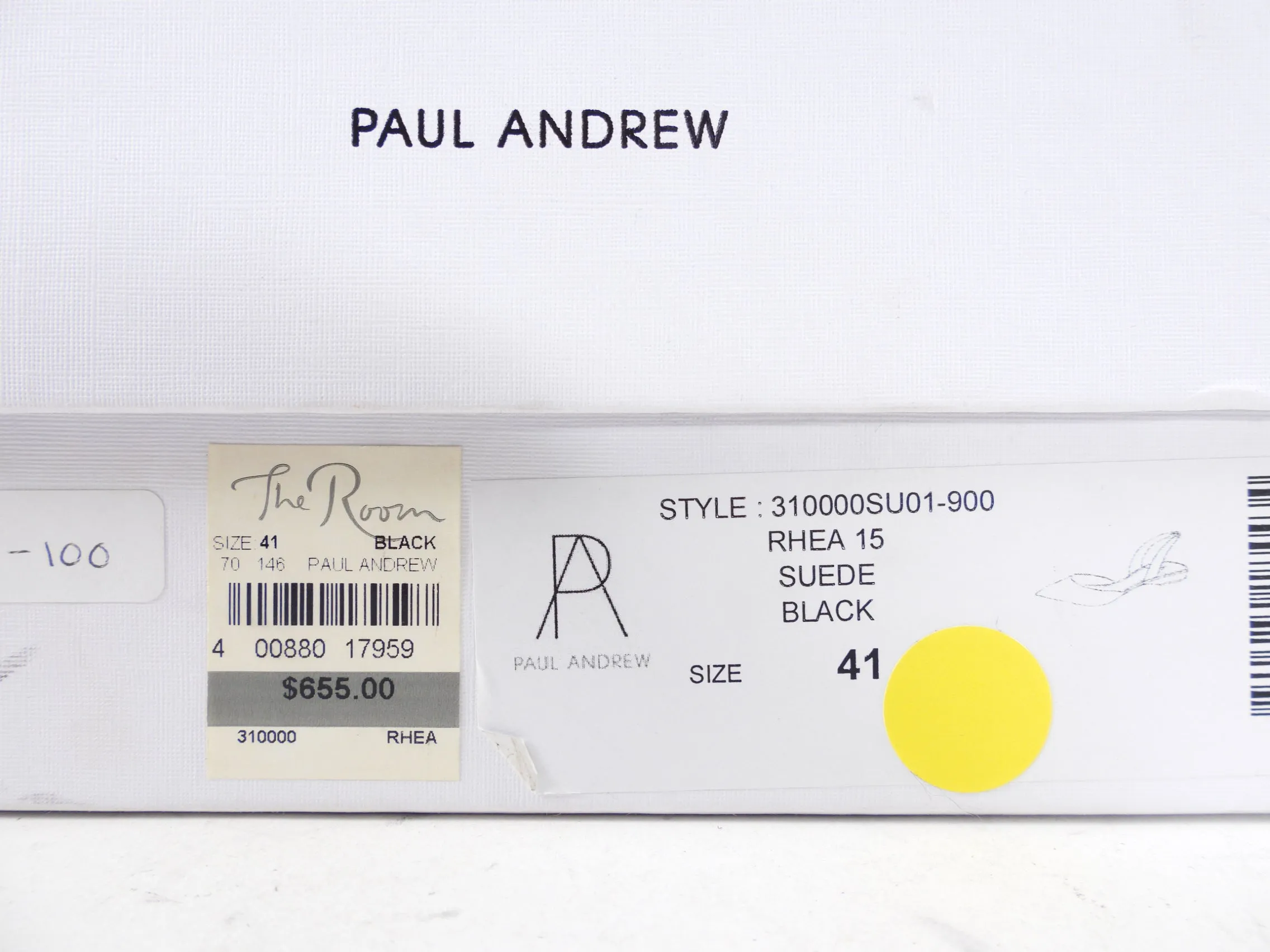 Paul Andrew Black Suede Slingback Flats size 41