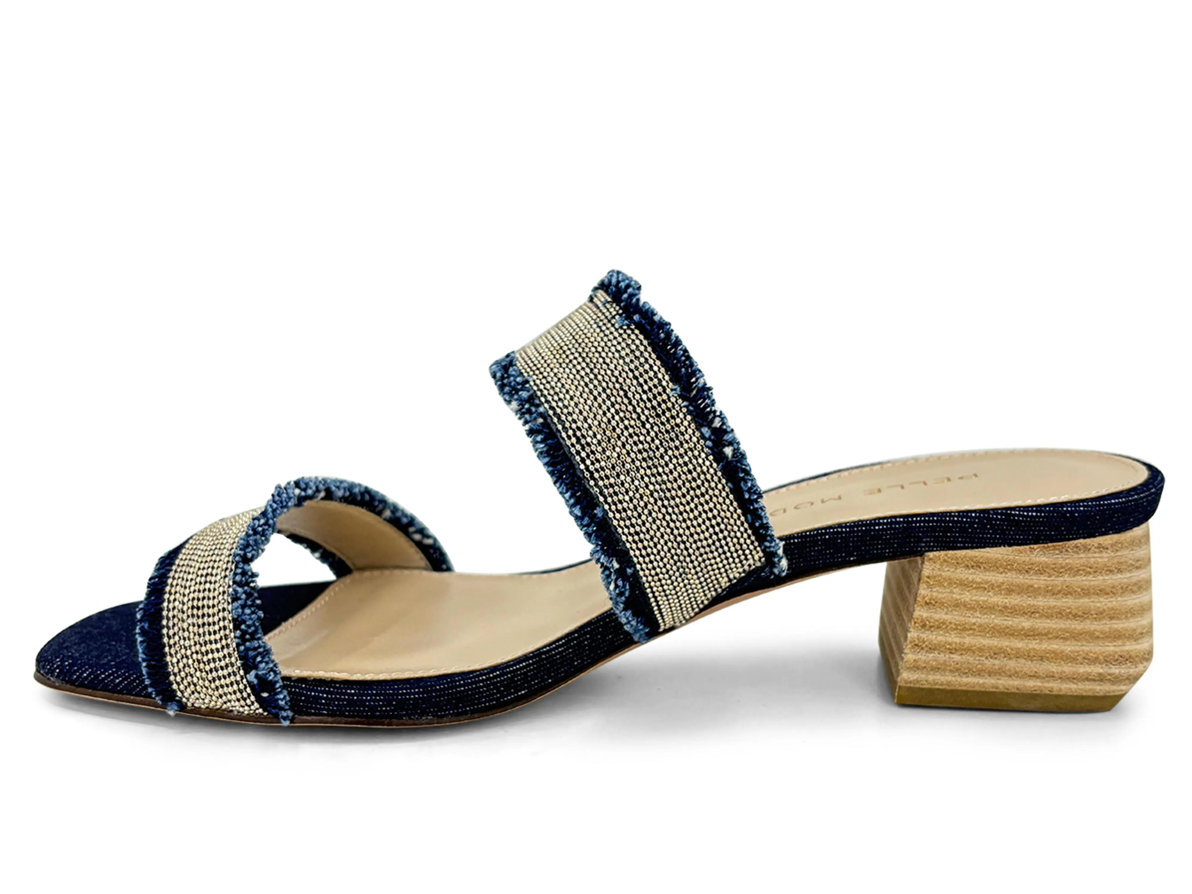 Pelle Moda Iona Slide Sandal Indigo