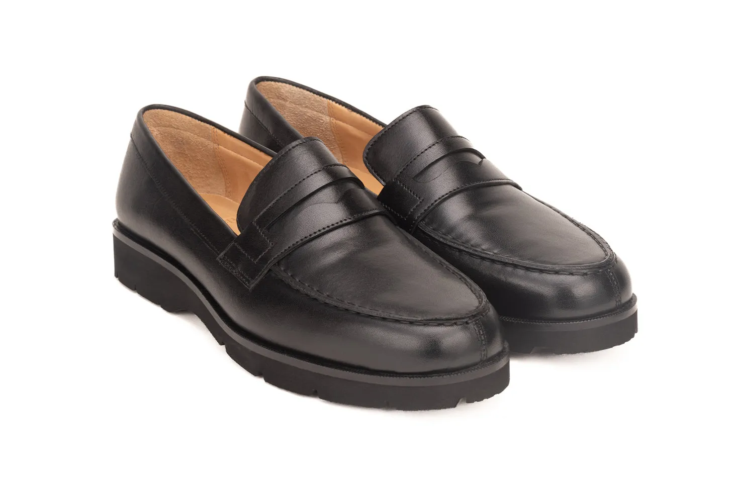 Penny Loafer with Split Toe and Hand-Stitched Apron