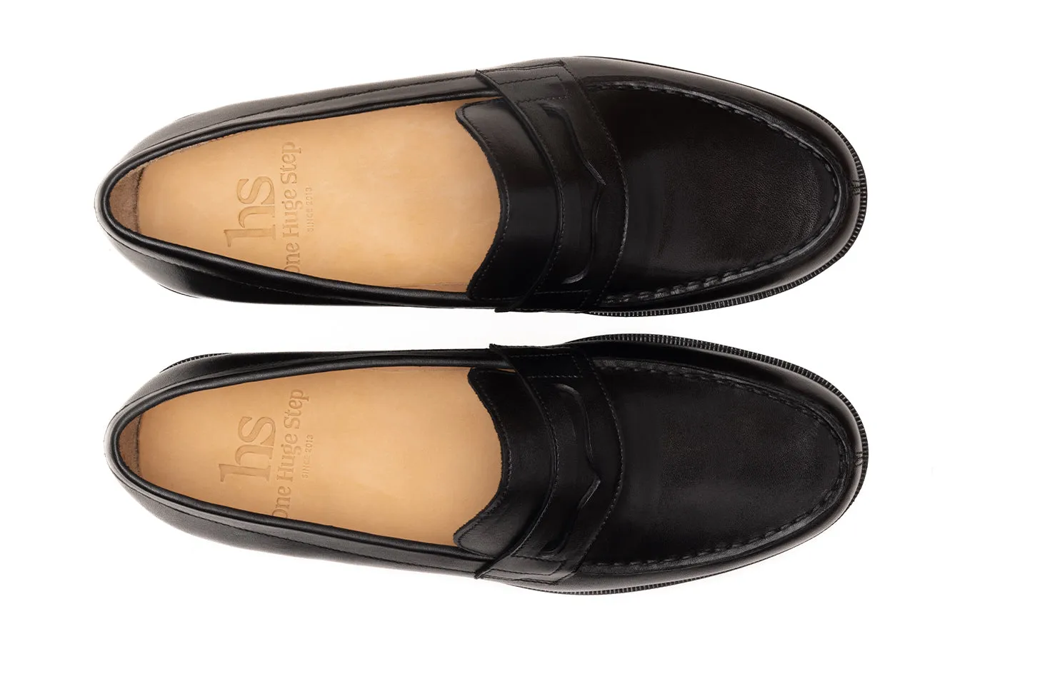 Penny Loafer with Split Toe and Hand-Stitched Apron