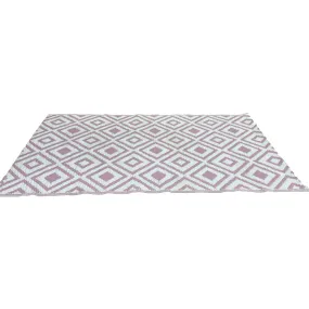 Pink Diamond Reversible Mat - Recycled Polypropylene - Indoor or Outdoor Use