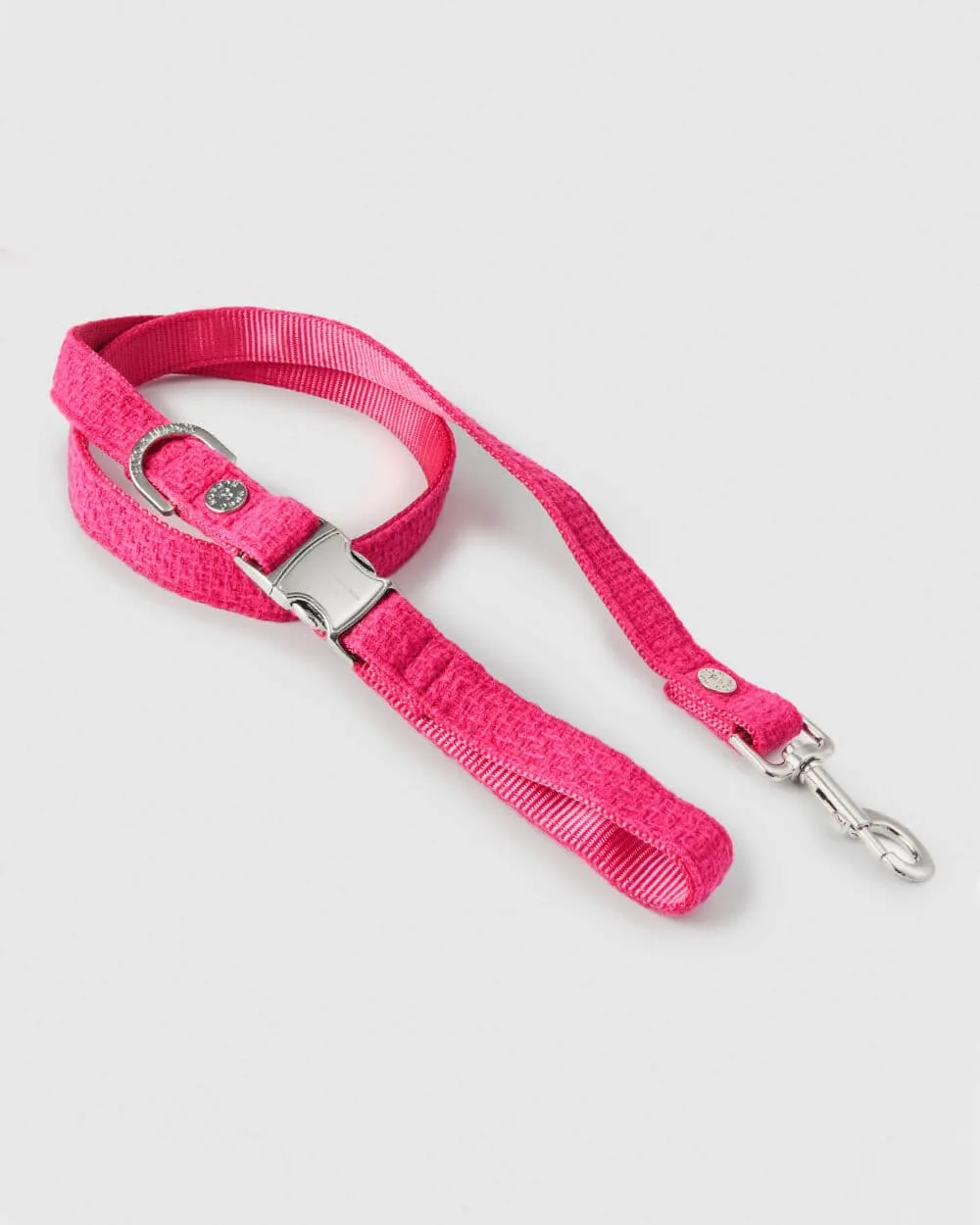 Pink Tweed Dog Lead