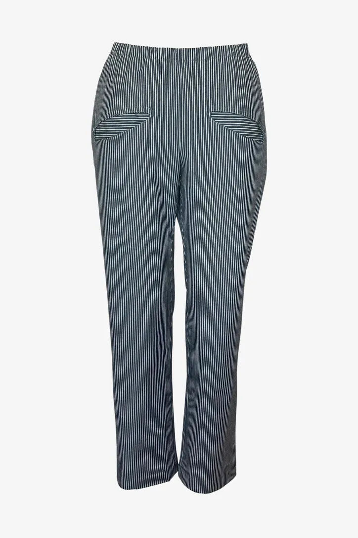 Pocket Capri | Railroad Stripe Pants