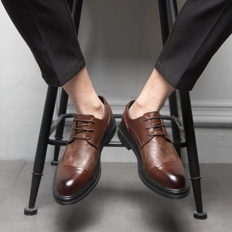 Pointed Toe British Oxfords for Business