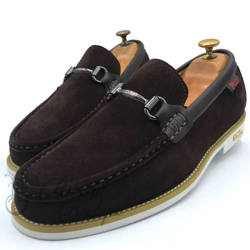 Polo Ralph Lauren brown suede loafers