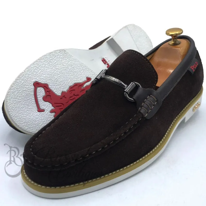 Polo Ralph Lauren brown suede loafers