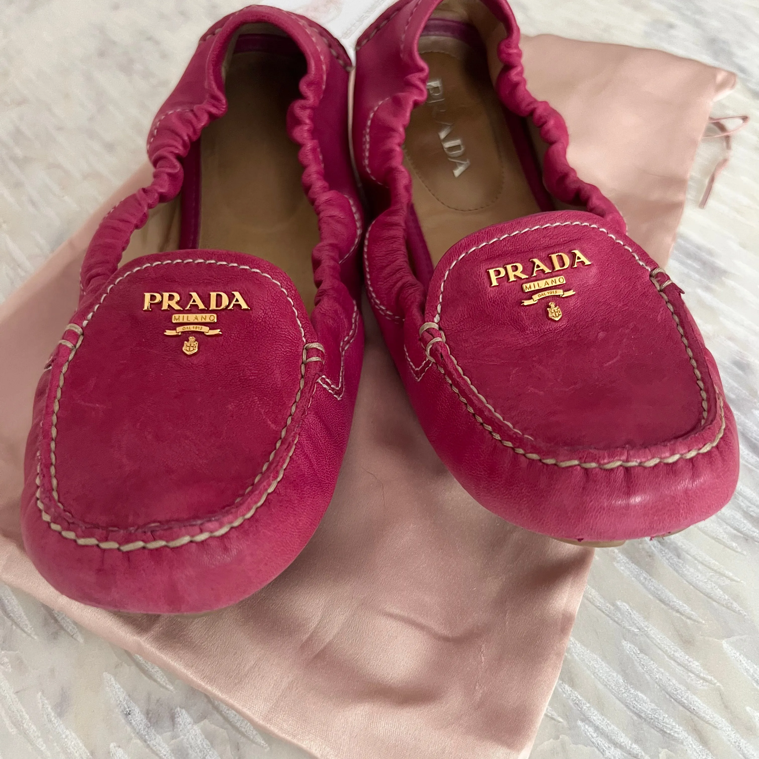 Prada Aviator Loafers in Nero